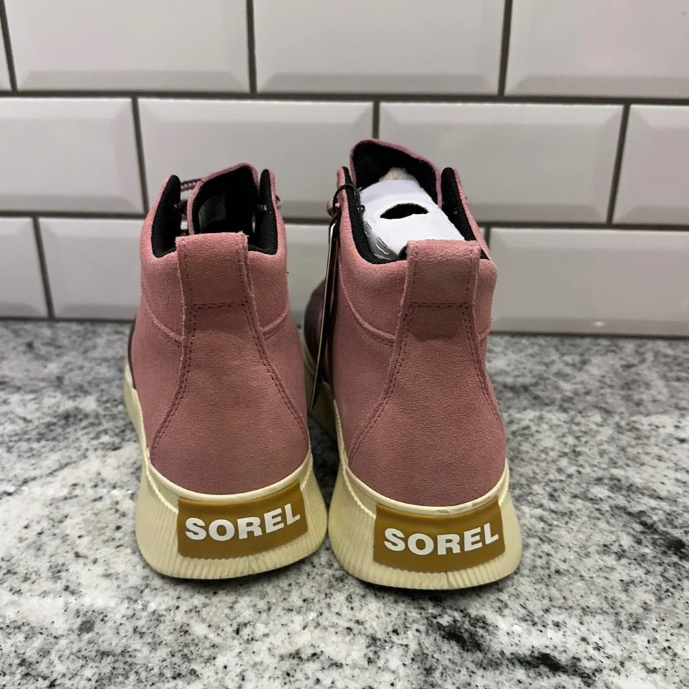 Sorel Kids 5 Out N About IV Classic WP Boots Mauve Burgundy Waterproof Duck Boot
